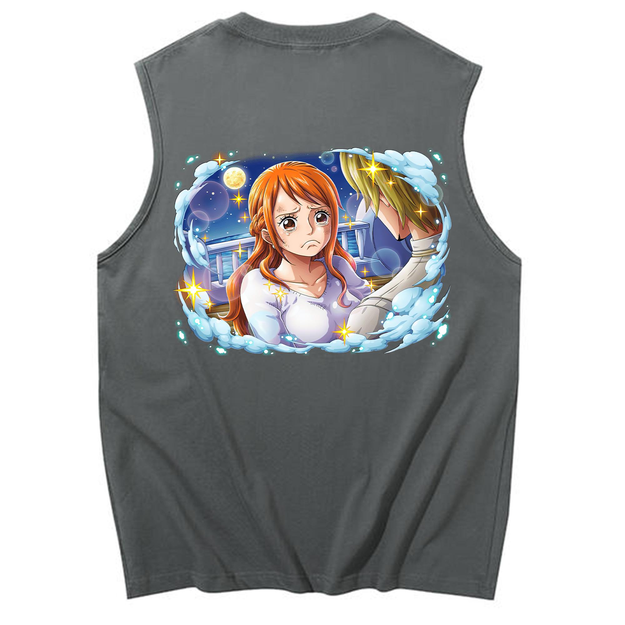 ワンピース ナミ ONE PIECE Nami コットン100％タンクトップ（背面プリント）